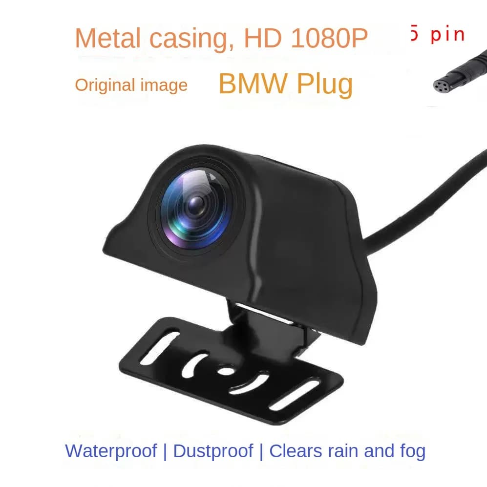 Car retromarcia recorder with 5 pins, multimedia streaming 1080P HD, night vision and metal shell