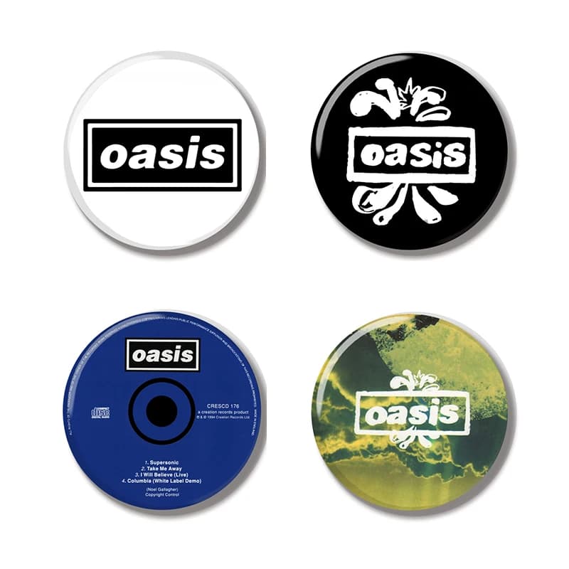 44MM Oasis Band Album Logo Pin Bottone morbido Spilla Gioielli Distintivo creativo Spilla cartone animato Spilla Borsa Zaino Decorazione cappello
