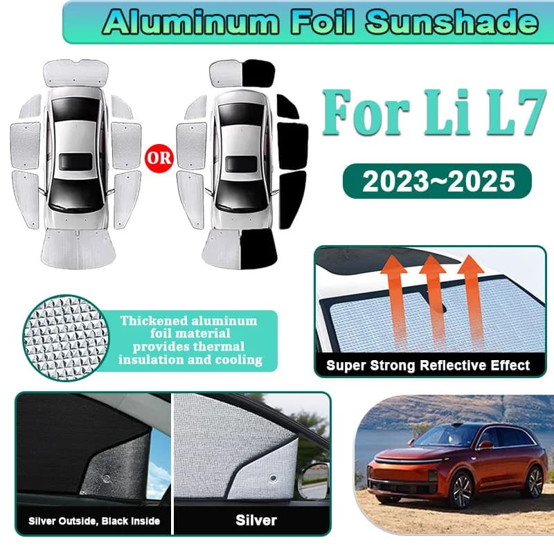 For Li L7 Auto Accessories 2023 2024 2025 Lixiang L7 X03 Car Sunshades Auto Side Window Shade Front Windshield Sun Visor Bodykit