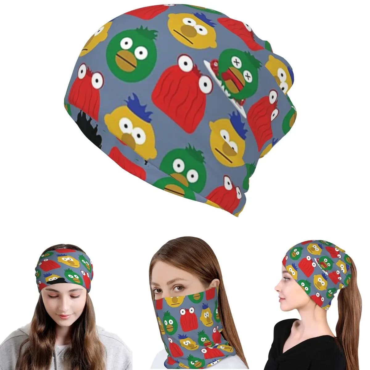 Bandana DHMIS con Motivi, Scaldacollo, Sciarpa per il Viso, Fascia Multifunzione, Berretto per Uomini e Donne, Adulti, Inverno