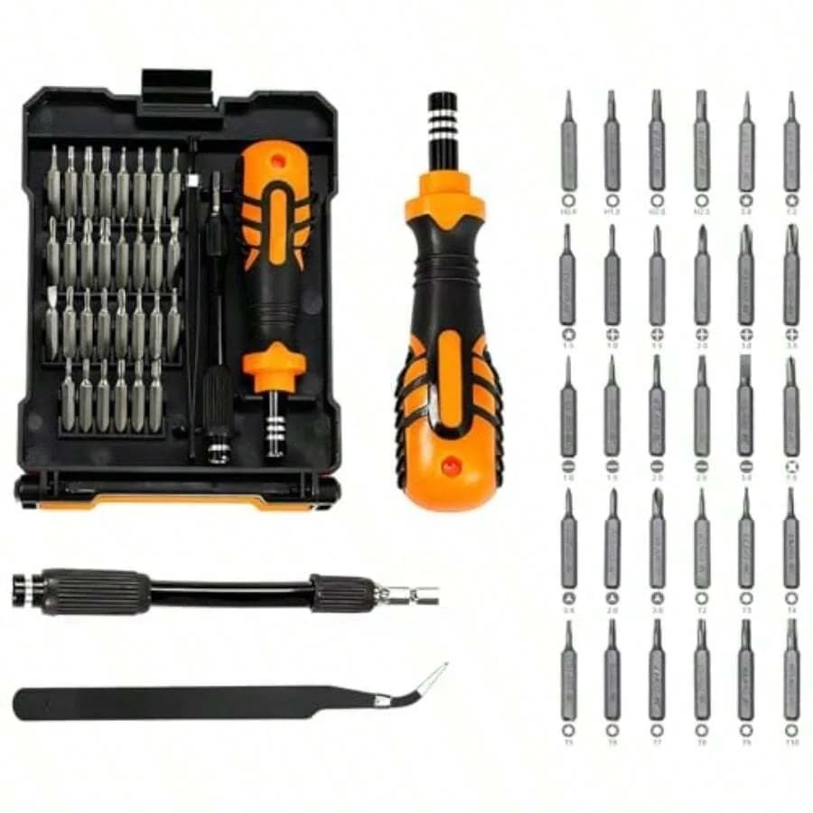 Set di Cacciaviti di Precisione 33 in 1 con Punte Magnetiche, Kit di Cacciaviti Piccoli con Inserti Torx Sostituibili, Strumento Fai-da-Te per Riparazioni Elettroniche
