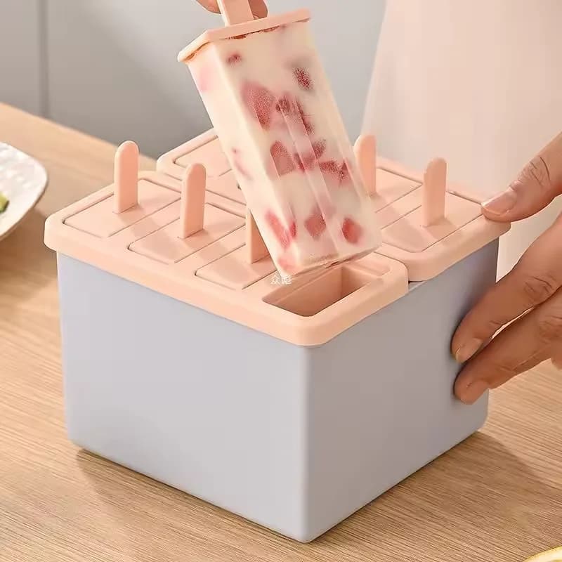 Stampo per ghiaccioli/sorbetto, contenitore per ghiaccio con coperchio, per gelato fatto in casa, gadget da cucina, articoli per la cucina
