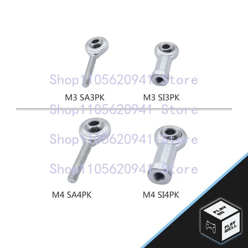 WWW 1Pcs M3 Joint Bearing SI3PK SA3PK SI4TK SA4TK right hand thread M3 M4 For 3D Printer