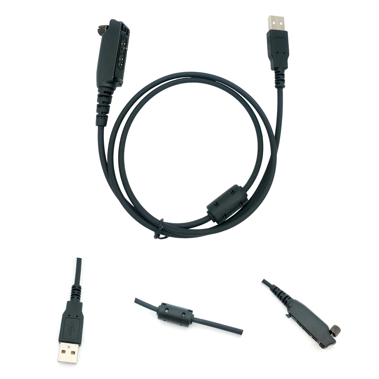 Cavo USB per Programmazione Lunghezza 100cm Cavo Dati USB Compatibile con Win10 per Walkie Talkie Kirisun DP990