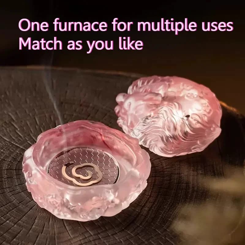Nine-tailed Fox Ancient-style Glazed Incense Burner Incense Stick Sandalwood Incense Holder Home Decoration and Furnishing