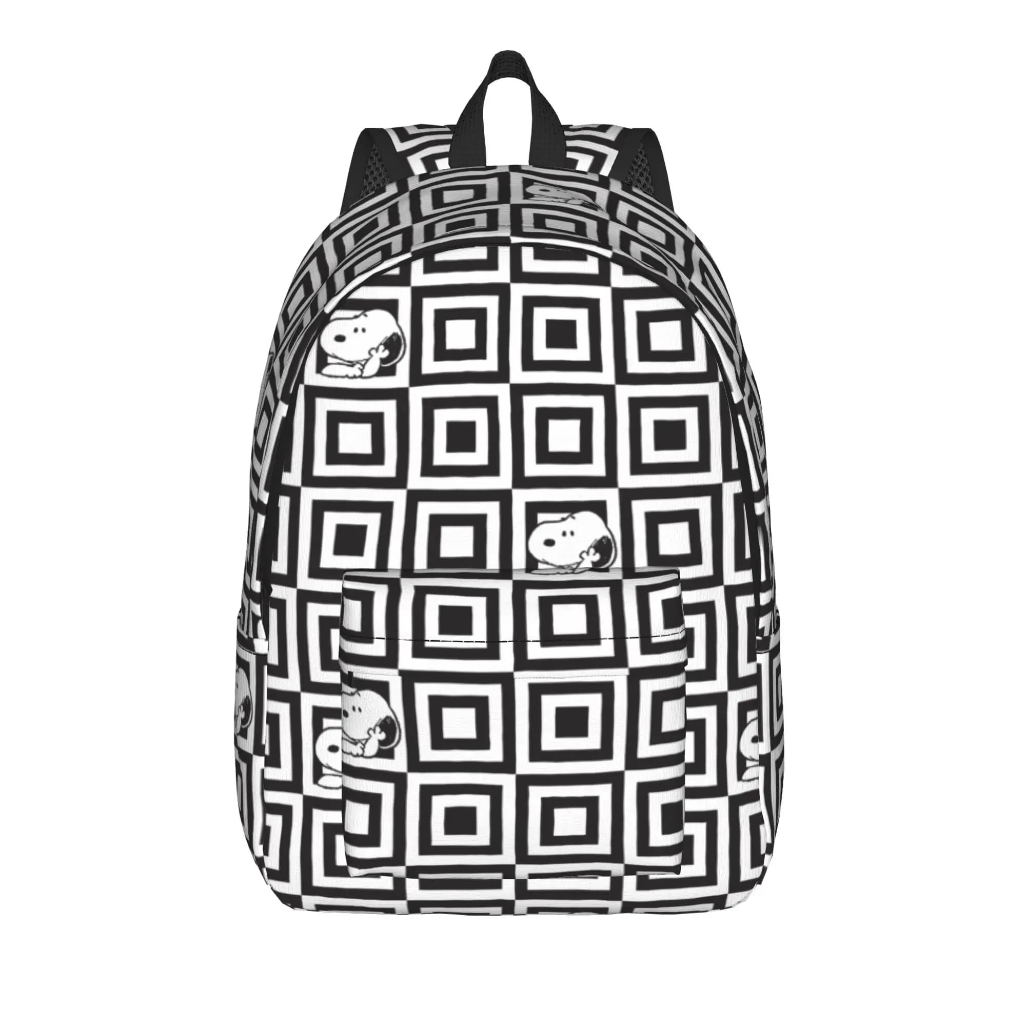 Zaino S-Dog-Snoopies Cartoon per uomo e donna, zaino da lavoro alla moda per la scuola superiore, borse in tela per computer portatile, leggere