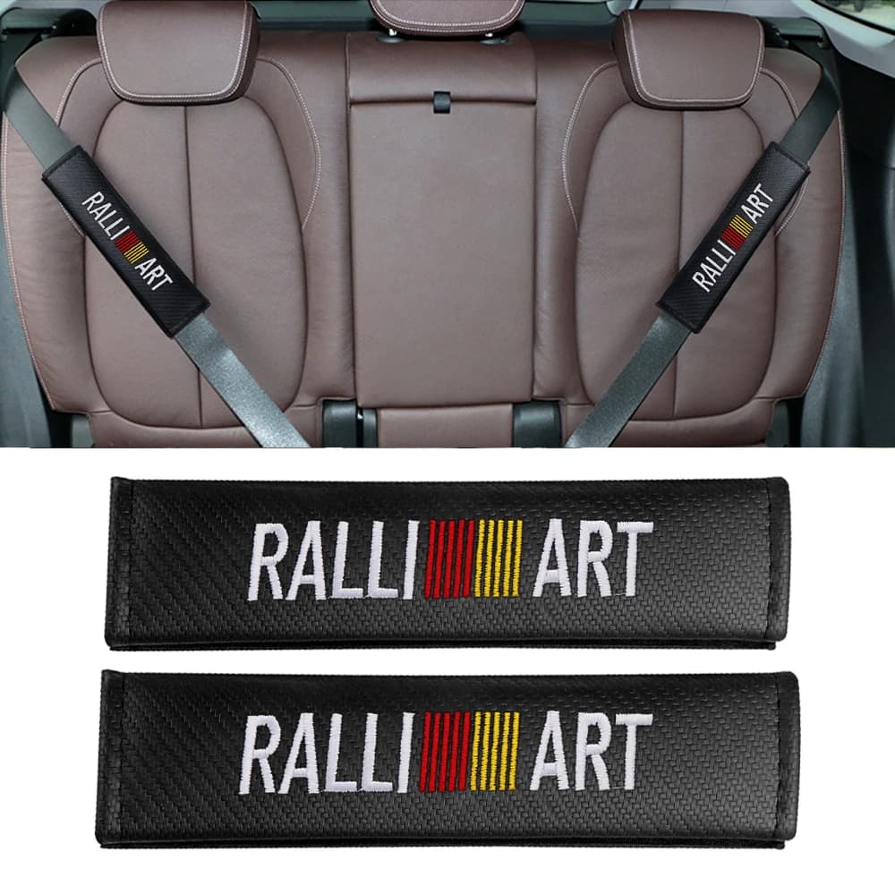 1/2 Pieces Covers Car Safety Belt, Spalle Protection, Safety Belt Mat, Accessories for Mitsubishi Ralliart EX ASX L200 Colt Pajero Cross