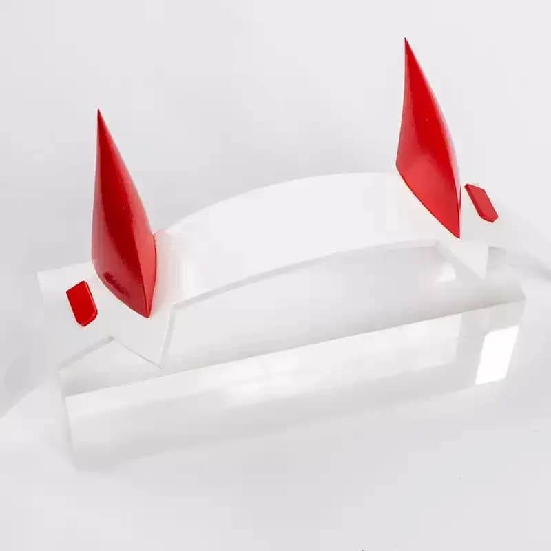Anime DARLING Nazionale 02 Zero Two Cosplay Copricapi Femmina Piombo COS Costume Puntelli Accessori Copricapi Tornante Halloween VC