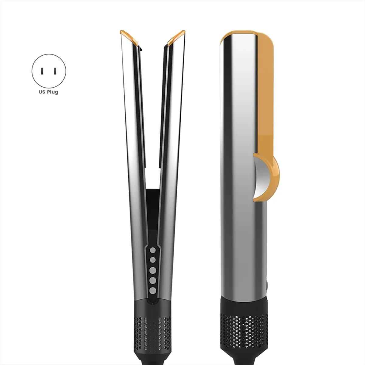 A38F Piastra per capelli professionale 2 in 1 Strumento per lo styling multifunzione Asciugacapelli Piastra per capelli elettrica