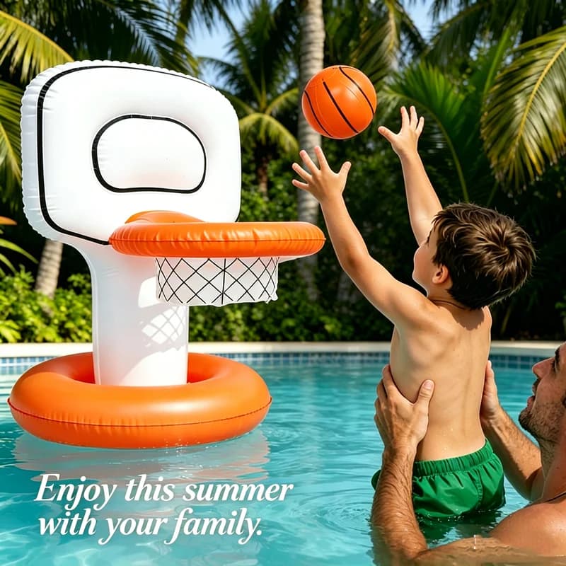 PVC Inflatable Basketball Hoop Pool Party Supplies Children's Fine Party Gifts Creative Parent-child Water Games Home Decoration