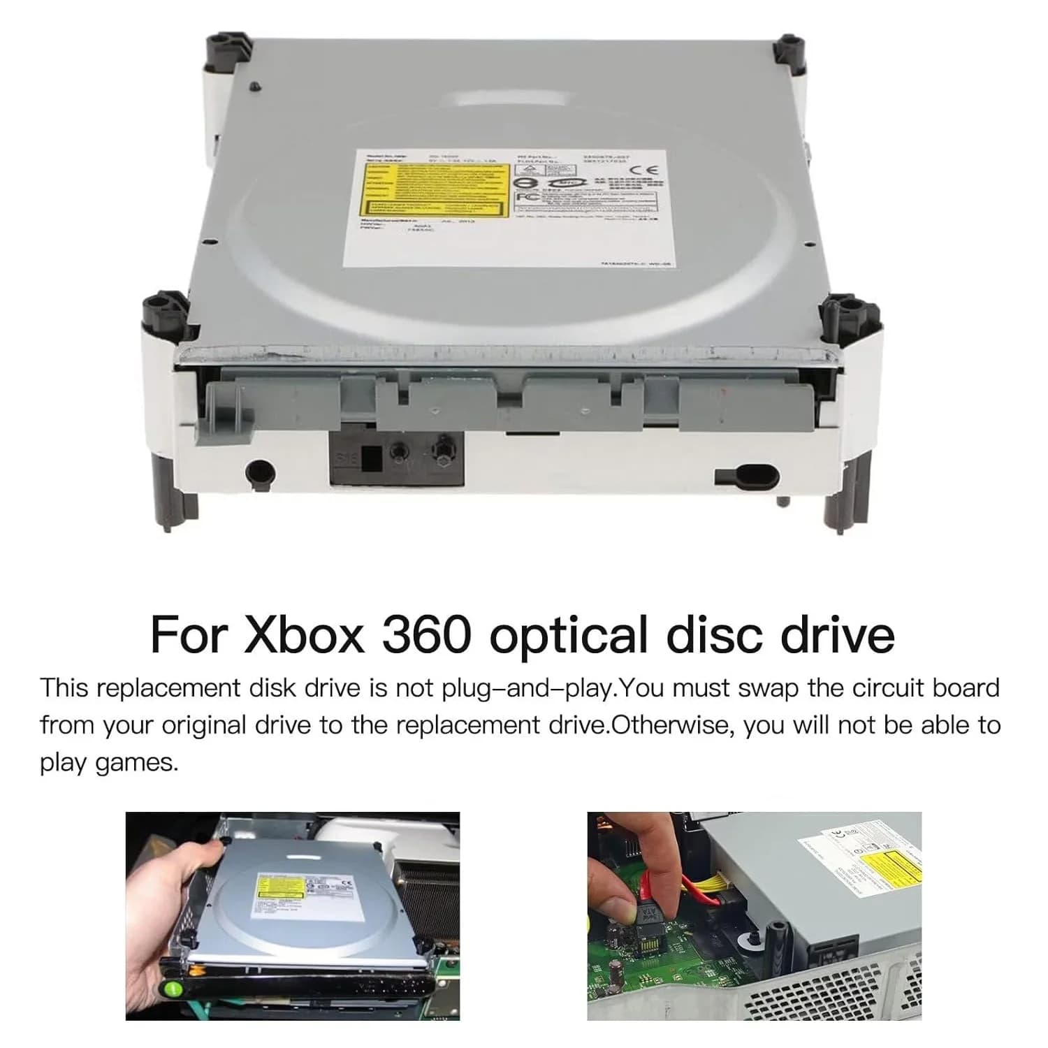 DG-16D2S-09C Optical Disc Drive For Microsoft For XBOX 360 Internal DVD-ROM Reader Replacement Part Console Repair Accessory
