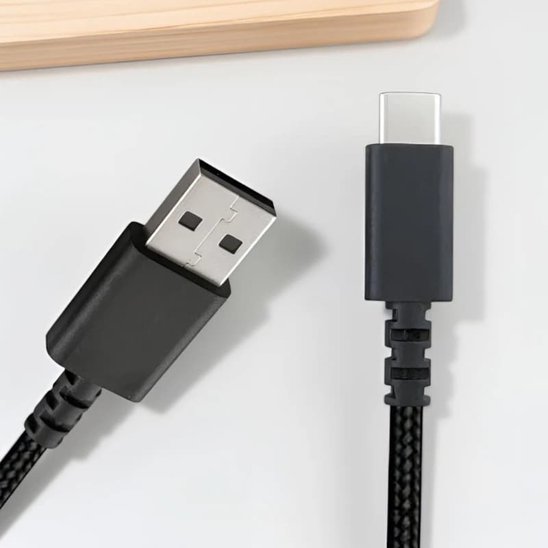 USB Type C Charging Cable for Keyboard and Mouse Heavy Duty PVC 2Meter
