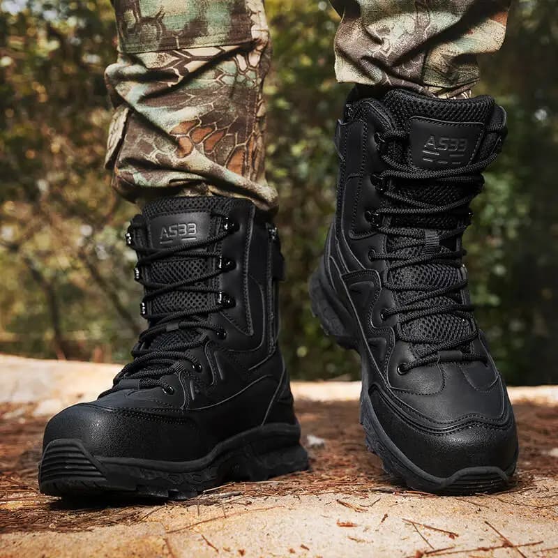Men trekking boots with laces, waterproof, non-slip, wear-resistant, for jungle excursions, size 39-47