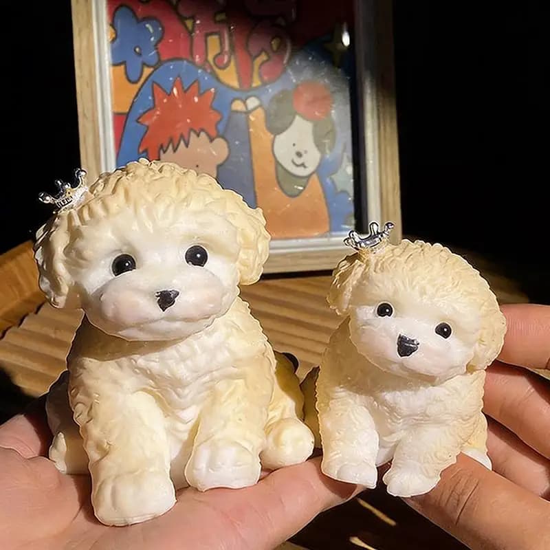 Cute Squishy Teddy Dog Toys With Lovely Scarf And Soft Texture Perfect For Stress Relief Kids Favors Desk Decor