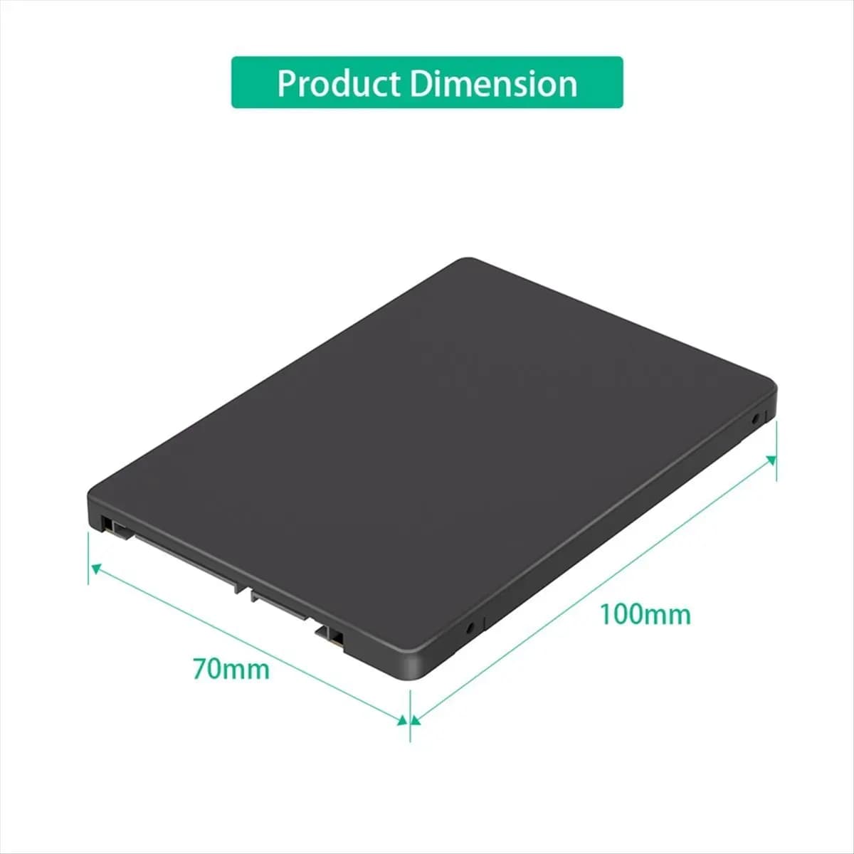 Adattatore SSD 2 in 1 A46U: Converte M.2 NGFF Key B e MSATA in SATA 3 da 2,5 pollici, con custodia esterna per SSD