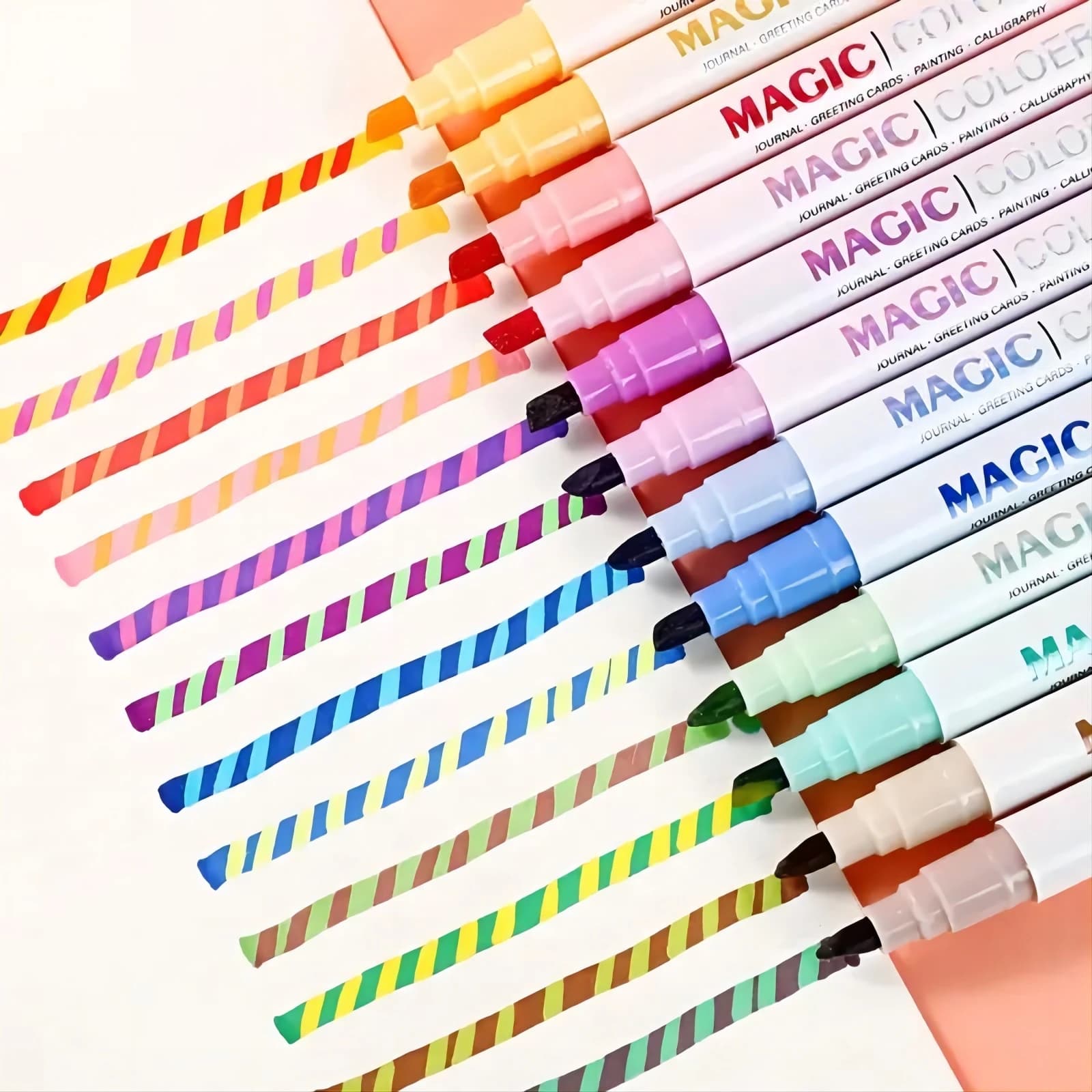 Set di evidenziatori che cambiano colore magico a doppia estremità, pittura per album diari per studenti, creazione fai da te, aula e ufficio