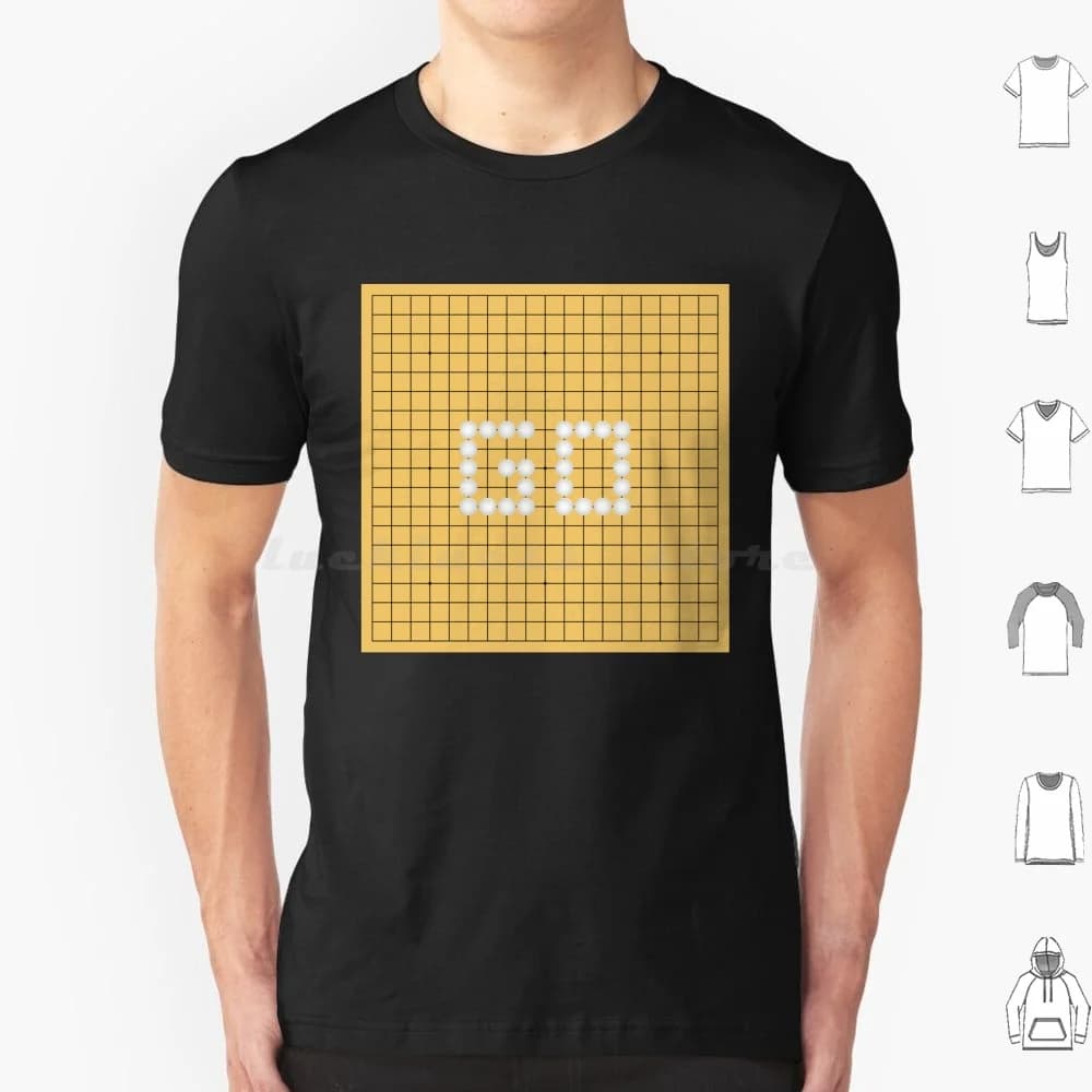 Go Gioco da tavolo Goban (Pietre bianche) Go Igo Baduk Weiqi T Shirt 6xl Cotton Cool Tee Go Gioco da tavolo Umorismo Go Game Go