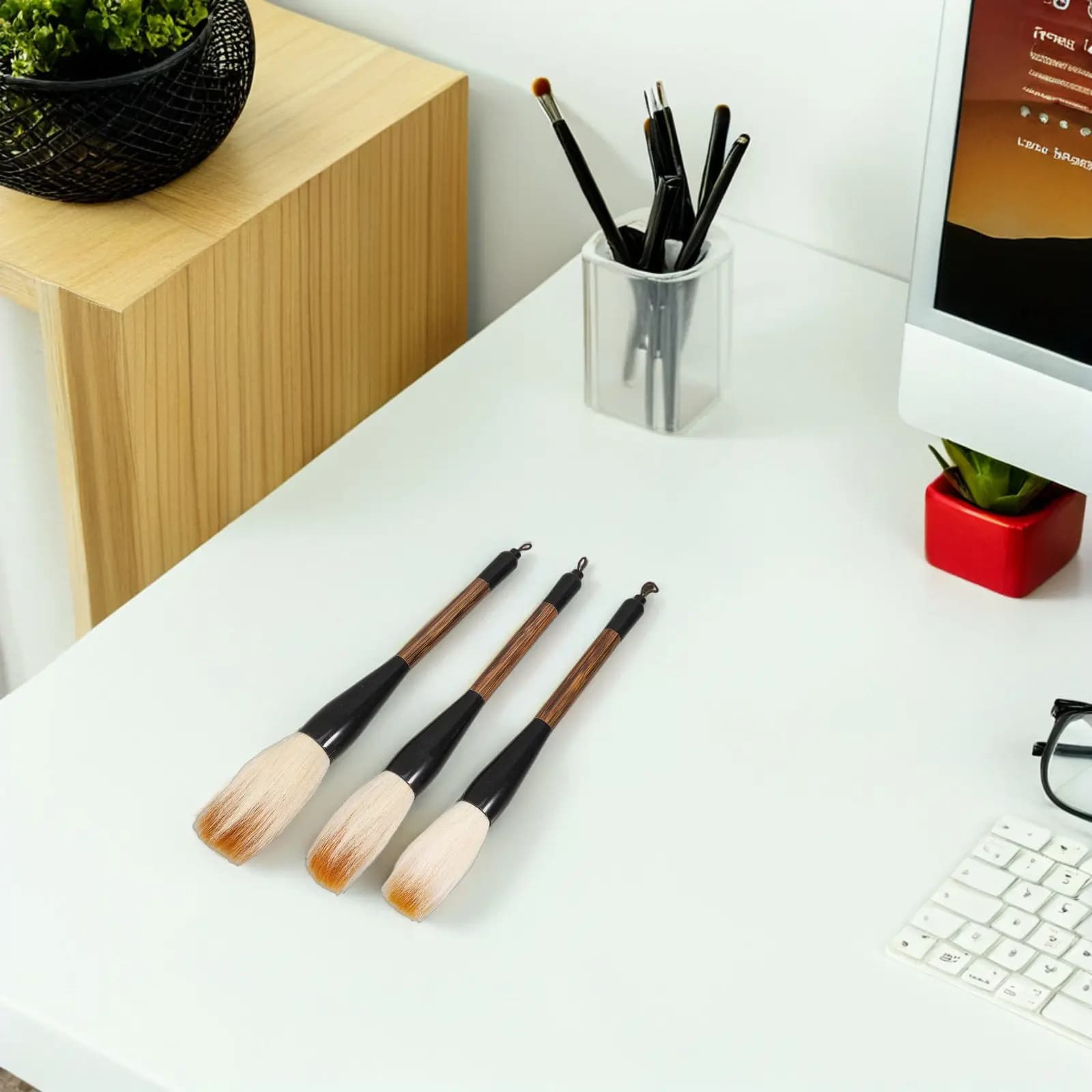 3 pcs Large Medium Small Chinese Calligraphy Set For Painting Writing Watercolor Art Ink Drawing Practice Sumi Brush Pen Craft