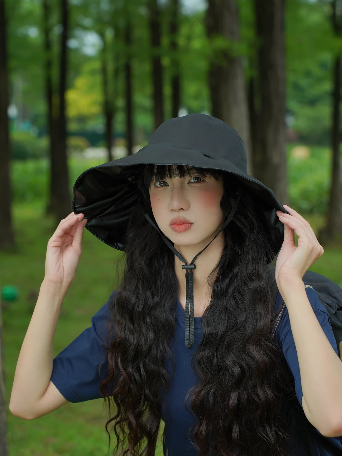 Women's Summer Outdoor Mountain Climbing Fishing Cap Large Brim Sunshade Hat UV Protection Sun Hat Breathable Lightweight