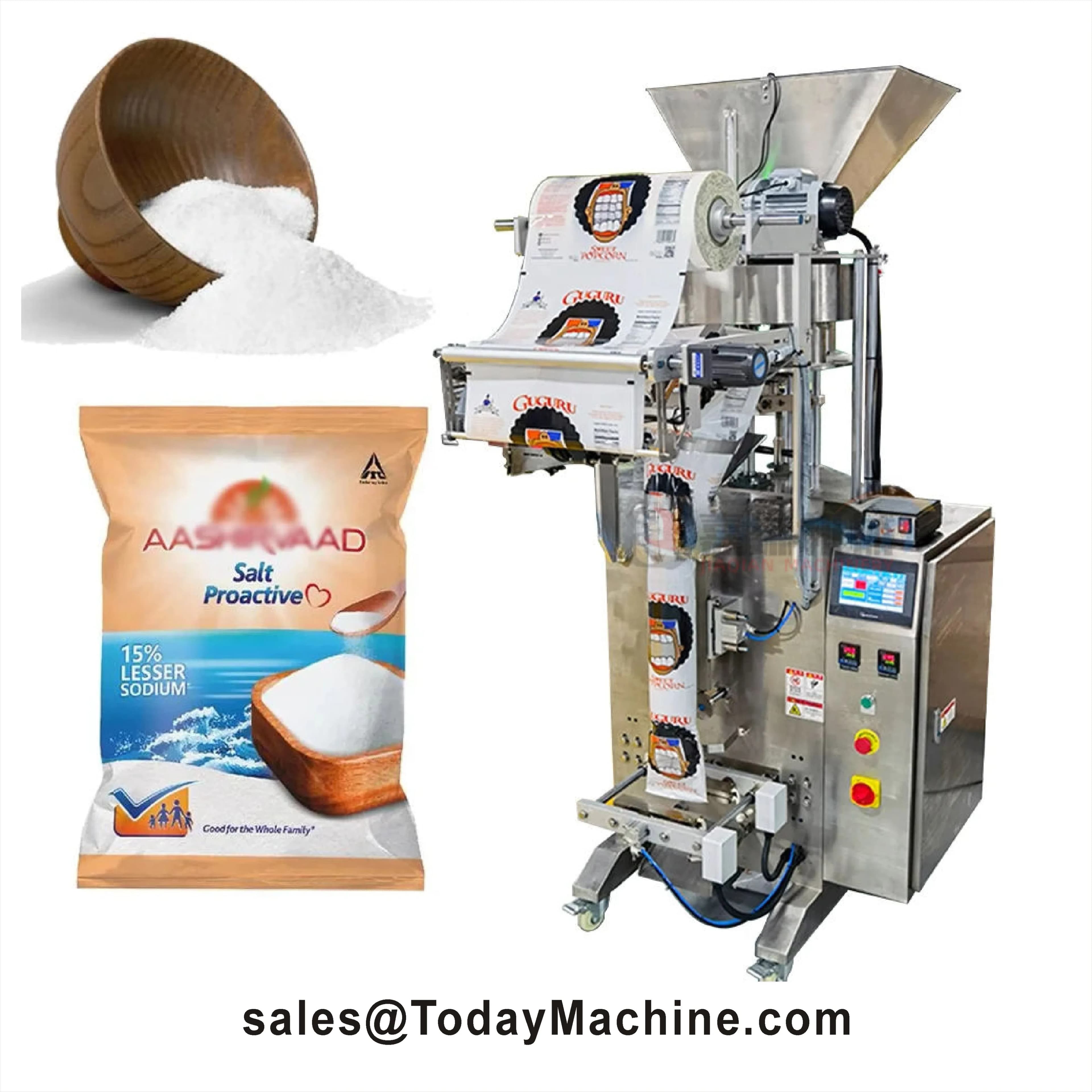 VFFS Multifunctional Packing Machine for Sugar Envelopes with Chocolate Powder Sealing in Milk Powder
