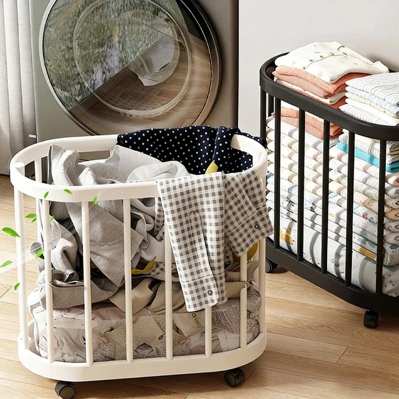 Multifunctional Carrying Basket with Wheels - Suitable for Store Clothes, Fitness Equipment, Yoga Mats, etc.