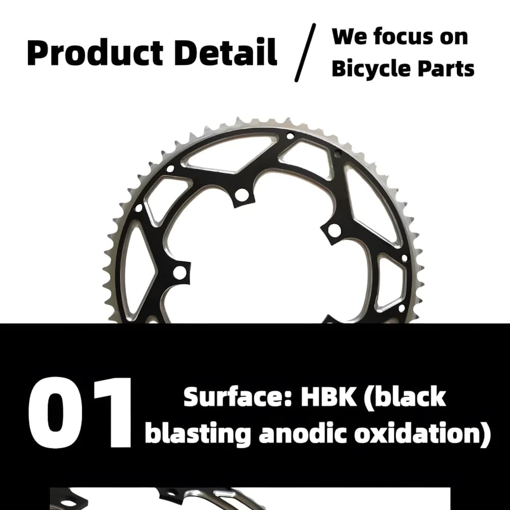 Bici pieghevole 130 BCD Corona 60T Strada Bielas Guarnitura Mtb Parti della bici Anello catena Bmx Accessori per biciclette a scatto fisso