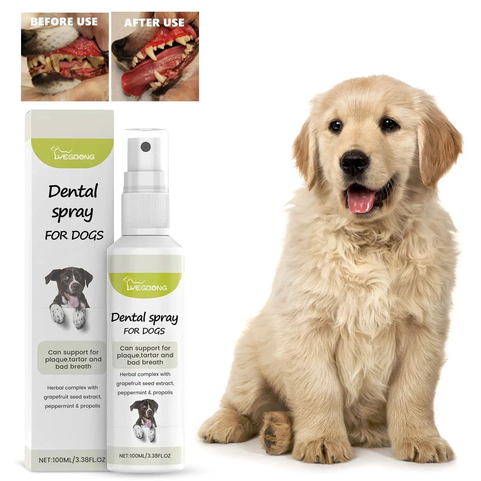 Pet Spray per la pulizia orale bocca tartaro placca Clean Kitten rimozione dell'alitosi Dntal Calculus Prevention Cat Breath refresh Liquid