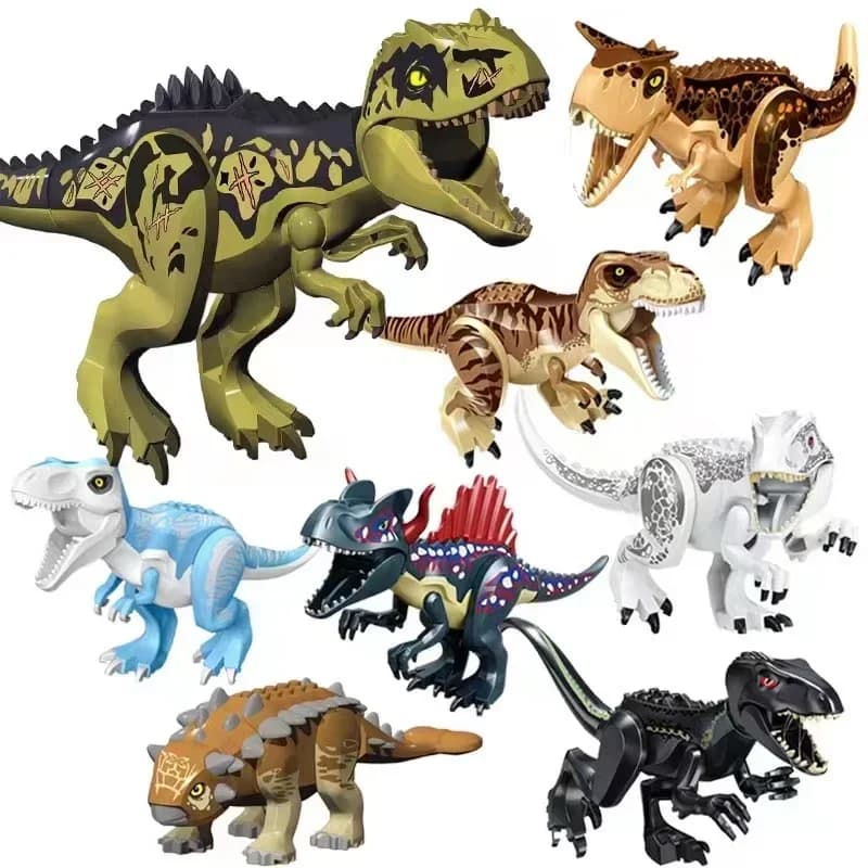 69 Tipi di Dinosauri del Jurassic World di Grandi Dimensioni, Mattoncini da Costruzione, Giocattoli Tyrannosaurus Rex per Bambini, Regalo
