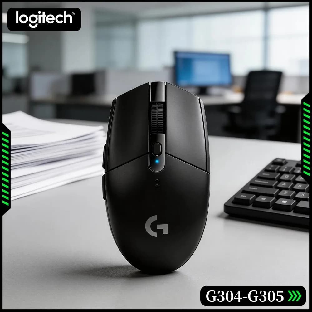 Logitech G305 Gaming Mouse With LIGHTSPEED, 12000 DPI HERO, 6 Programmable Buttons, 250H Battery, 99G, PC Mac Gamers Choice