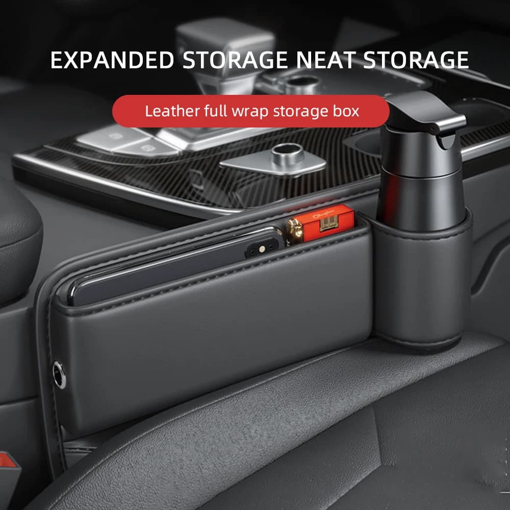 Seggiolino Auto Gap Organizer Storage Box Universal Wallet Keys Card Phone Water Cup Holder Auto Interior Storage Pocket Accessories