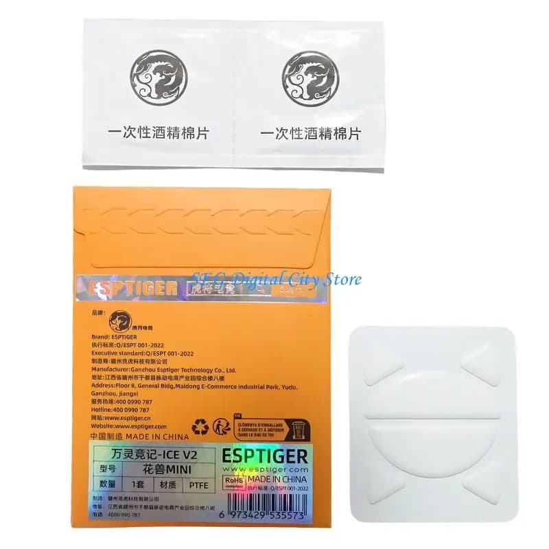 U75B Esports ICE Mouse Piedi Pattini PTFE Piede Del Mouse Adesivo Scivolamento Liscio Per Wanling Wlmouse X Mini Mouse Pad