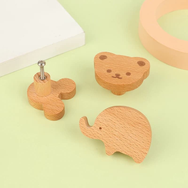 Simpatiche nuvole stelle Maniglie per mobili in legno per armadi Cassetti Manopole per porte Maniglie per armadi da cucina