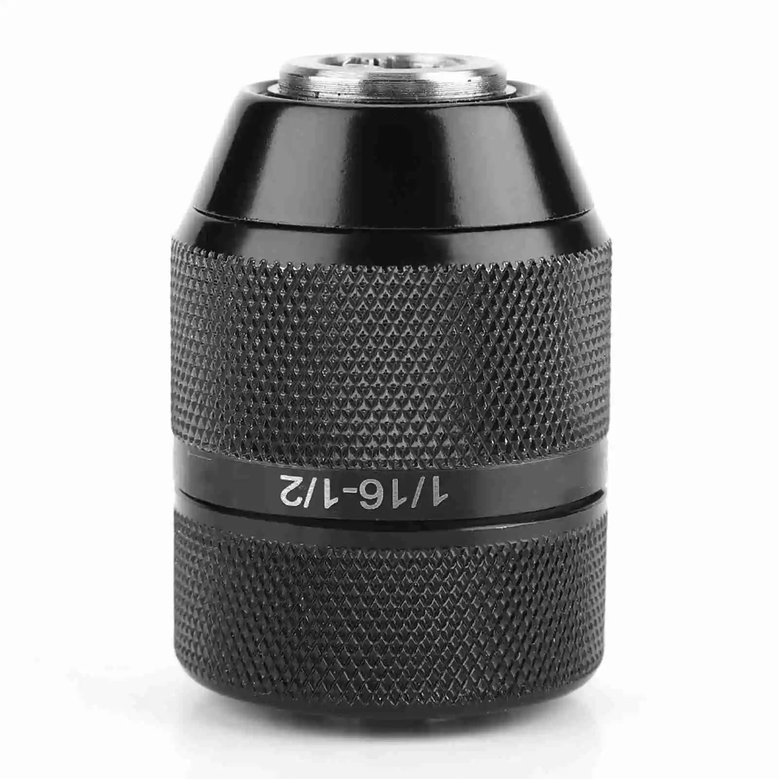 13mm Metal Drill Chuck 1/2 Mount Self Locking Keyless Drill Chuck 3/8" Thread Drill Chuck