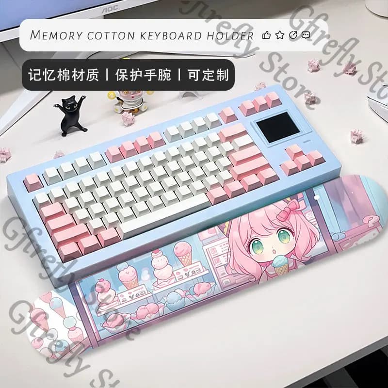 SPY×FAMILY Anya Forger Anime unisex elemento quadratico tastiera computer lavoro tappetino da polso tappetino per mouse cosplay regalo