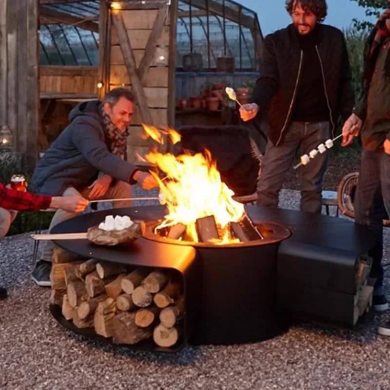Riscaldatori da giardino in legno di fuoco Stufa da campeggio Scaldamani Fuoco Riscaldatore da patio Decorazione brasero Riscaldamento esterno Calentador LLPH