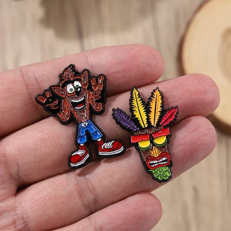 Amusing cartoon character badge original wild metal badge small gift wholesale lapel pins for decorative ballasts