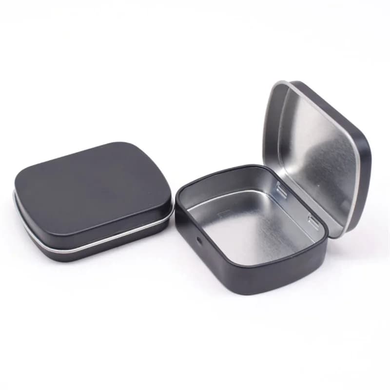 Scatola in ferro di latta Mini custodia per caramelle Supporti di archiviazione portatili Piccolo organizzatore universale per gioielli Tasca portaoggetti per carte da tavolo Copertura vuota
