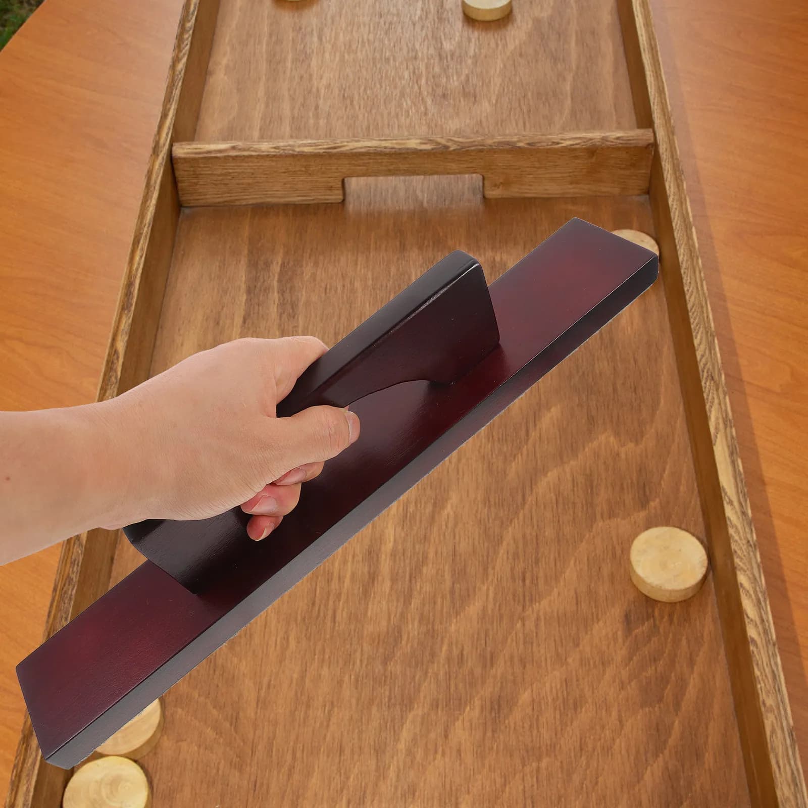 Spazzola per Pulizia Shuffleboard Premium Sandfox, Accessorio per Tavolo da Biliardo, Leggera e Portatile