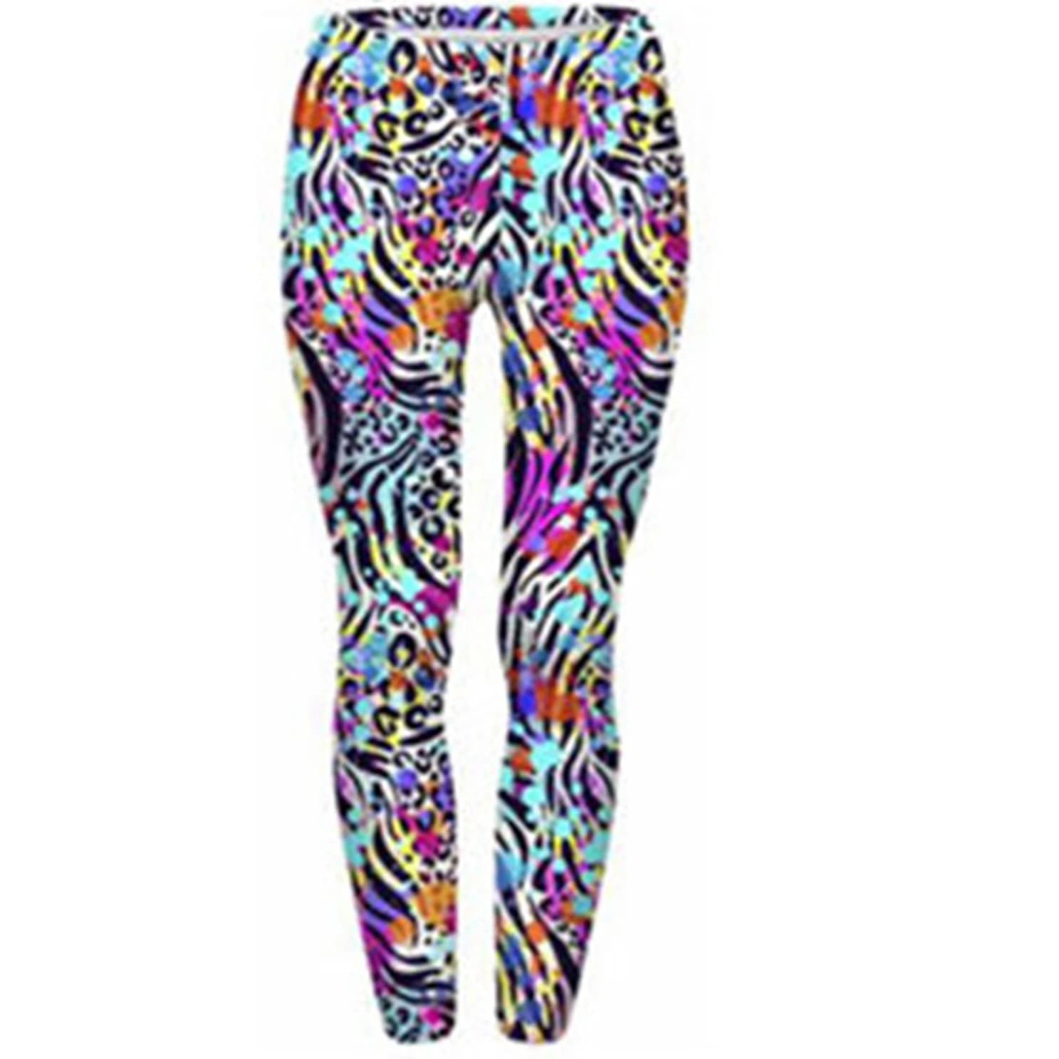 High Waist Printed Leggings Women Butt Lifting Elastic Summer Gym Workout Yoga Tights