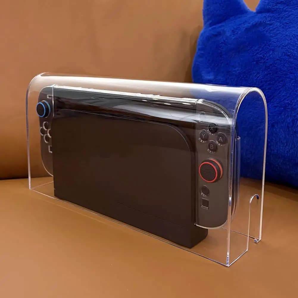 Copertura antipolvere in acrilico trasparente per Switch 2 Console di gioco Dock Display Shell Custodia protettiva antipolvere Accessori