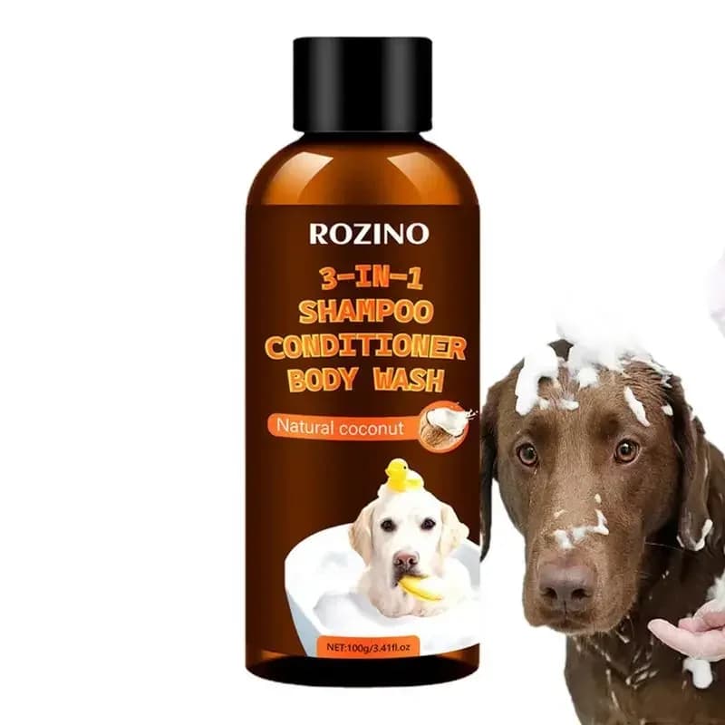 Shampoo e balsamo al cocco 3 in 1 per lavaggio cani Shampoo e balsamo per cani idratante organico senza strappo a base vegetale