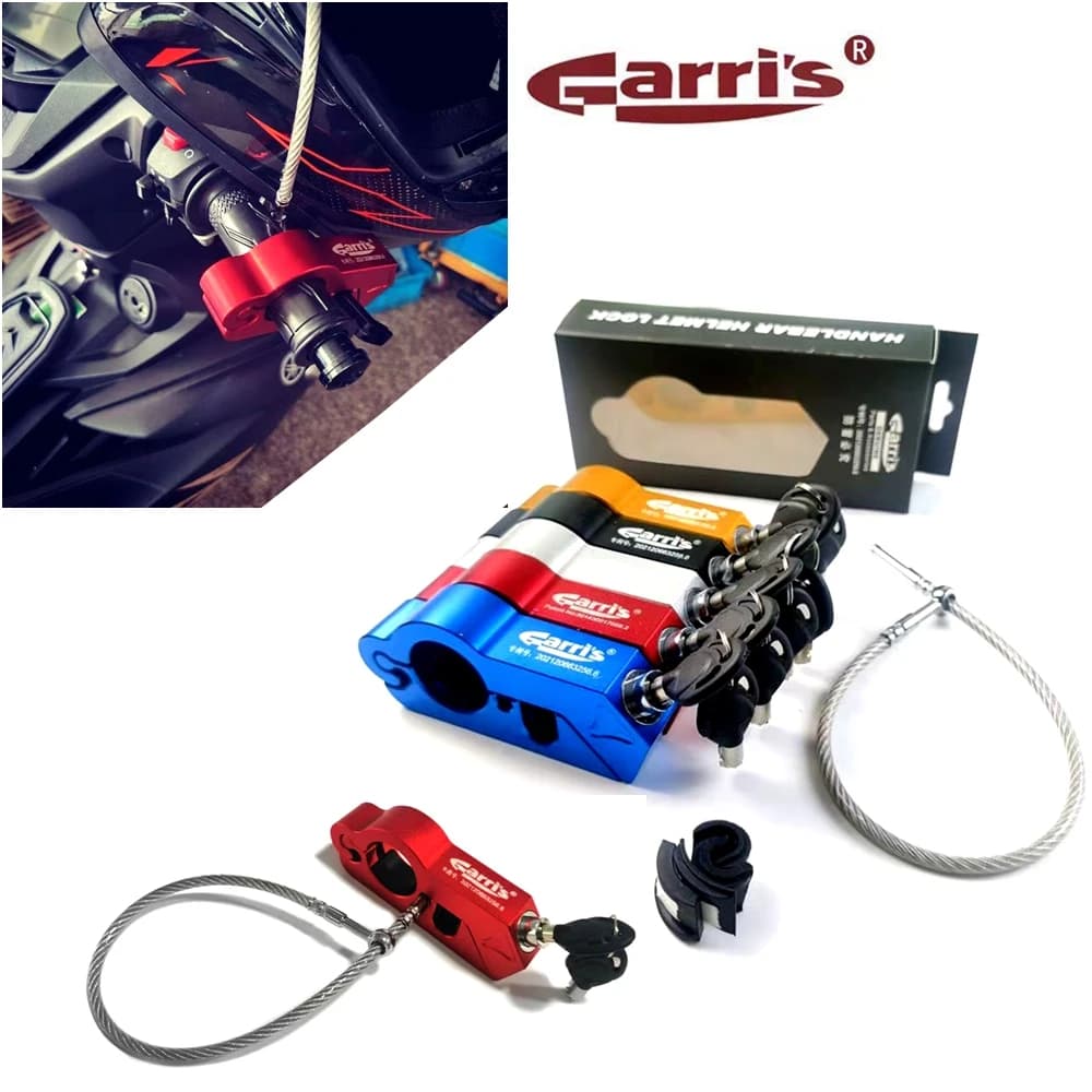 Motorcycle Safety Lock Handlebar Helmet Block Anti-theft Handle Lock Combo Bicycle Scooter ATV Street Dirt Bike Safety Equipment