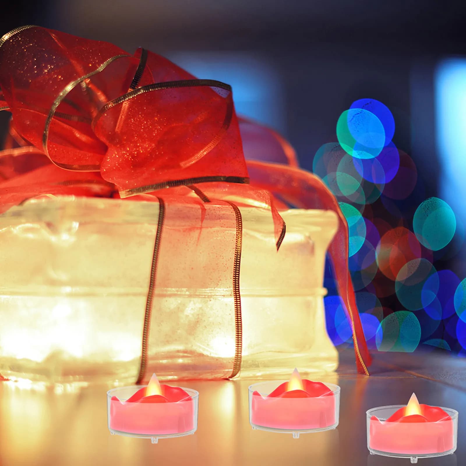 50 Pezzi Contenitori in Plastica Trasparenti per Candele Tealight, Vasetti Vuoti per Centrotavola Fai-da-Te