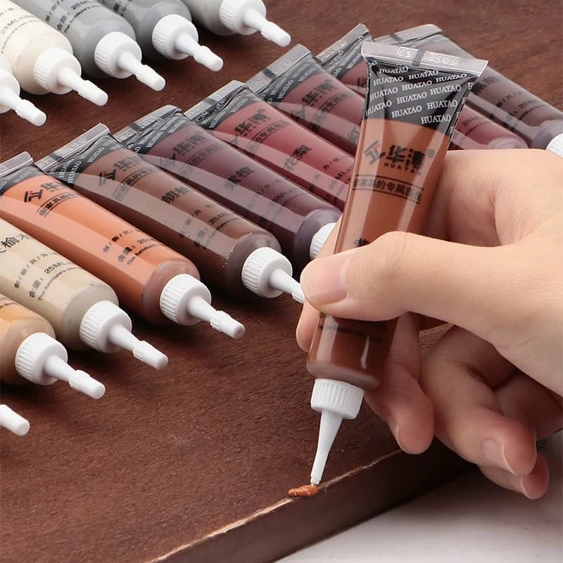 Multicolor Wooden Furnitures Scratch Repair Agent,Multipurpose Touch-up Paste for Floor Stairs Wood Door,Scratch Repair Filler