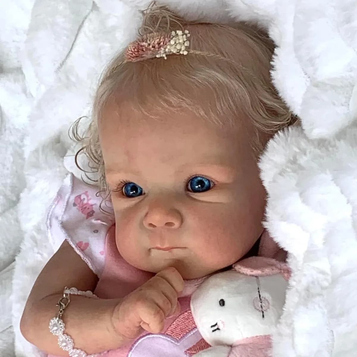 Bambola Reborn in Silicone Integrale da 18 Pollici con Capelli Impiantati, Modello Bettie, Regalo per Ragazze, Bambola Realistica in Vinile, Giocattolo da Collezione