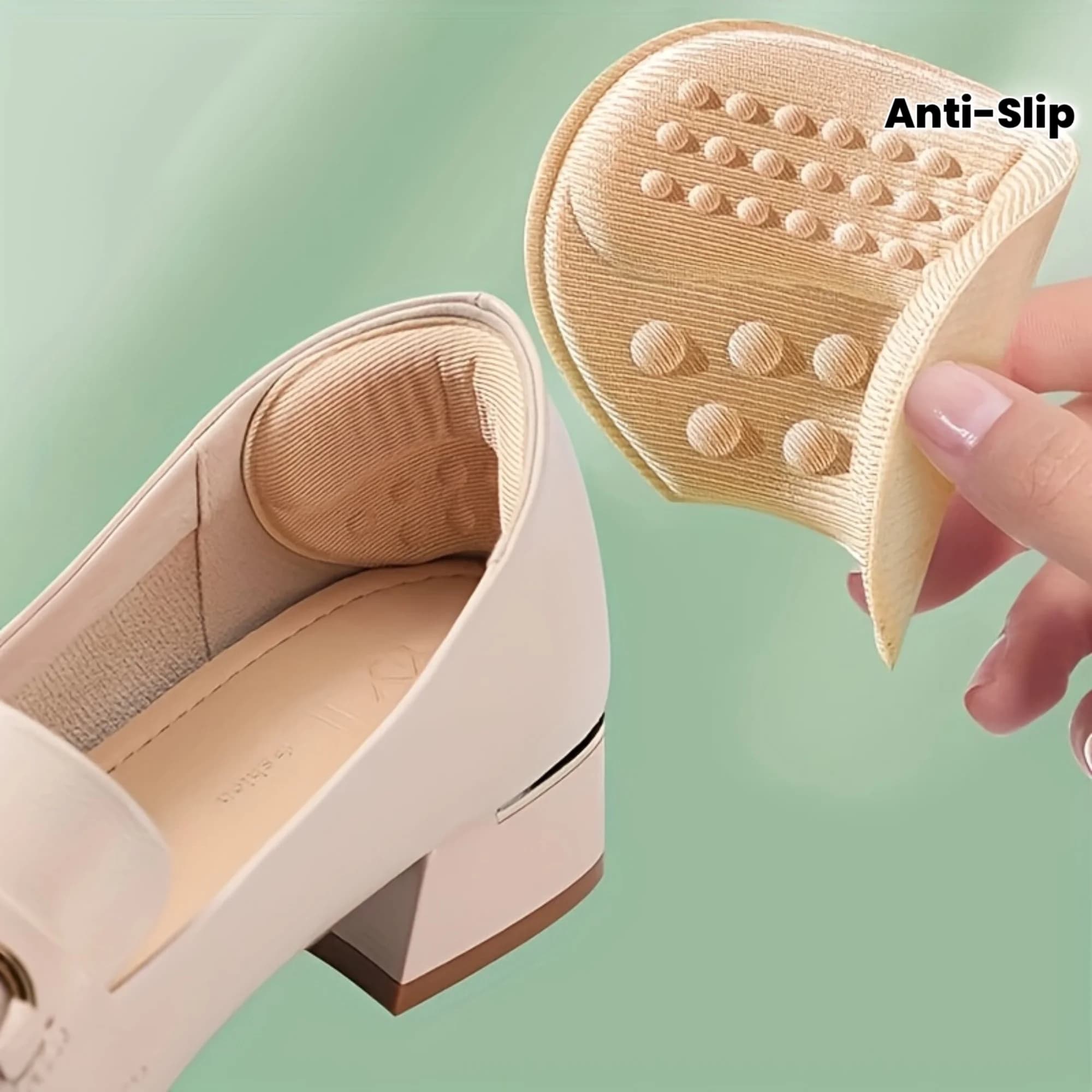 8 Pezzi Solette Antiscivolo Autoadesive, Cuscinetti Elastici per Scarpe con Tacco Alto e Scarpe Sportive, Inserti Confortevoli e Durevoli per Calzature