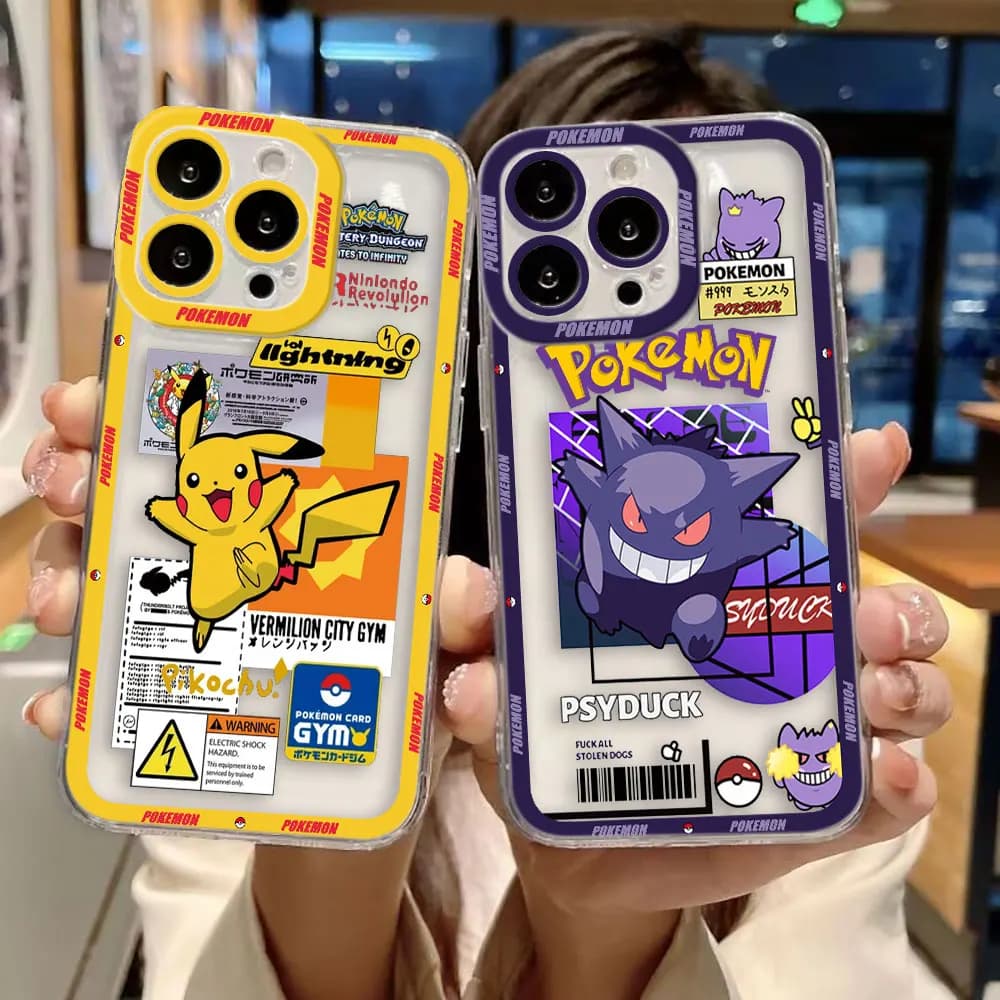 Cover trasparente Bulbasaur G-Gengar Jigglypuff per OPPO A6X A98 A79 A78 A74 A60 A58 A57 A55 A54 A53 A17 A16 A9 A5 X3X A5X