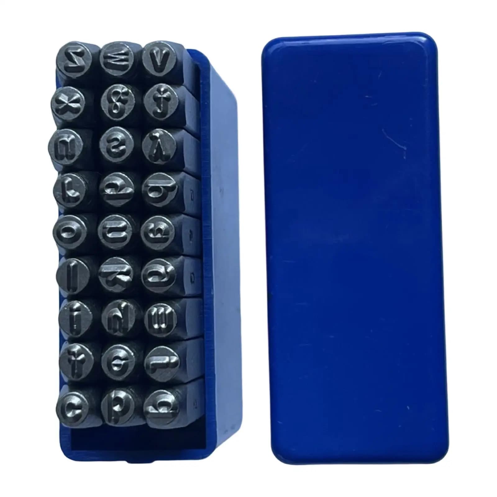 27x3 mm steel lettering set, steel marking tool with alphabet, metal letter punching machine,