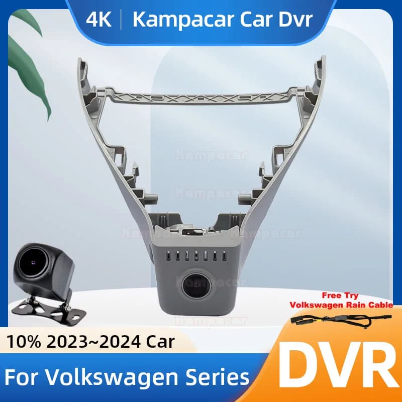 Kampacar VW56-4K 2160P Wifi DashCam Camera Video Recorder For Volkswagen 191mm VW Lavida 2023-2024 10% Car Dvr