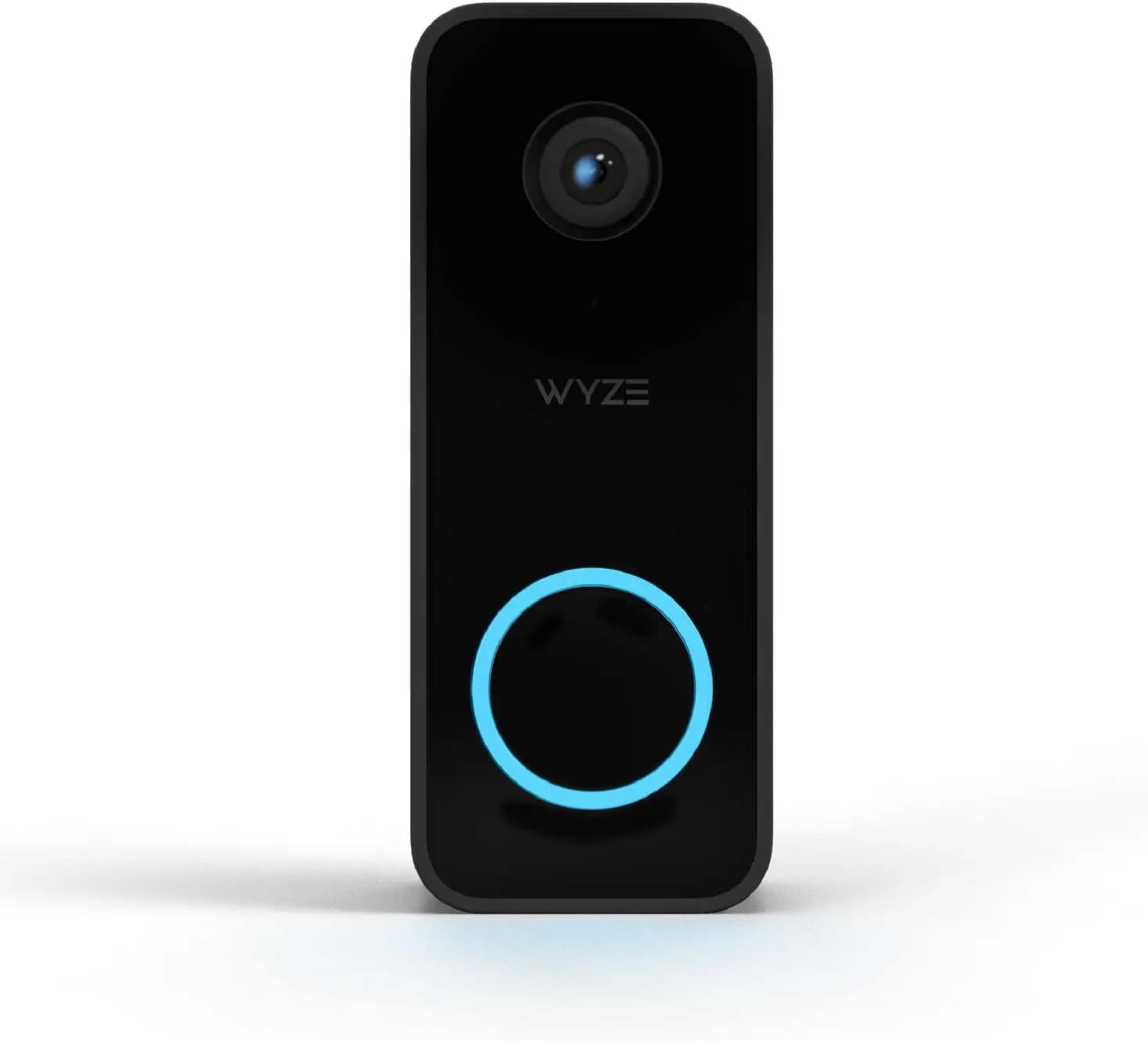 Wired video intercom with HD 2K, bidirectional audio, color night vision, compatible with Alexa and Google Assistant, black (refurbished)